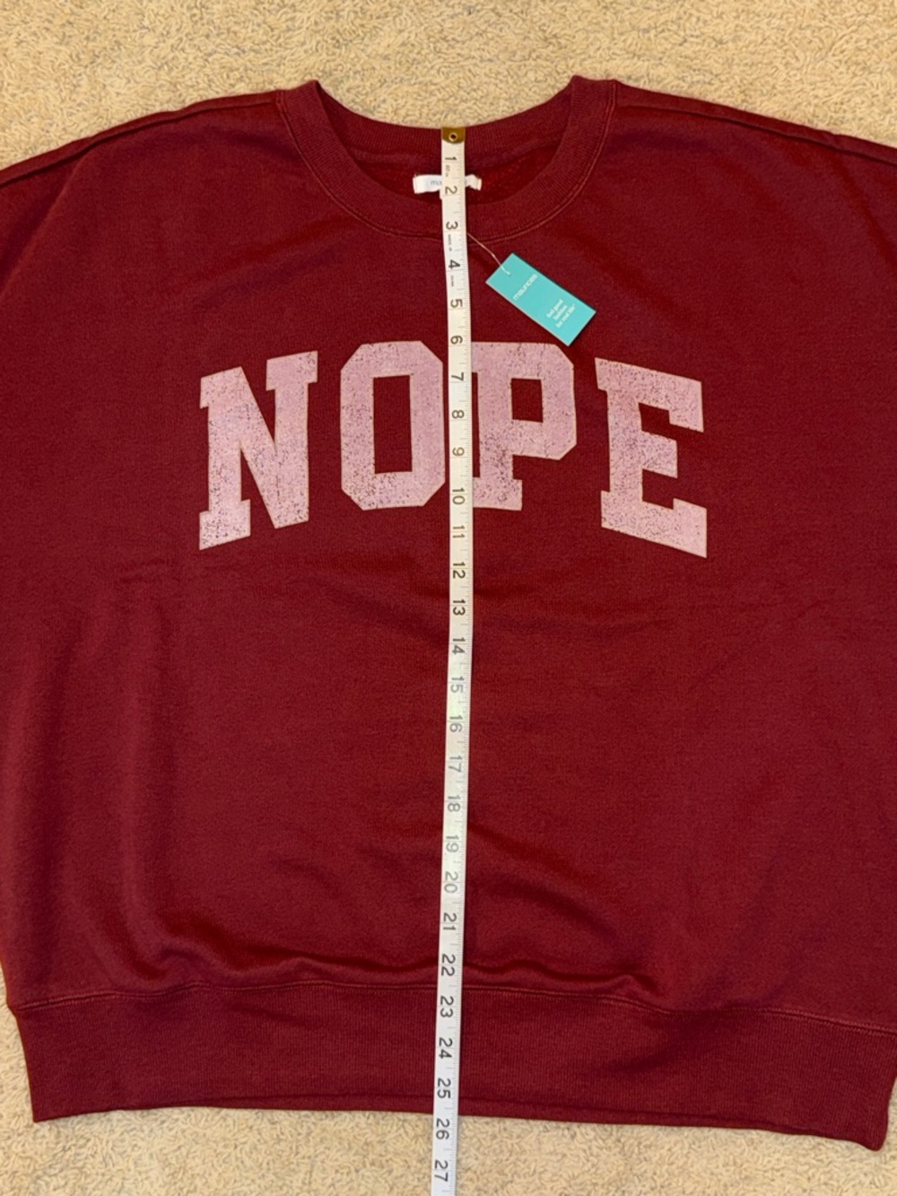 Maurices Wine Red Crewneck Sweatshirt - Picture 12 of 13